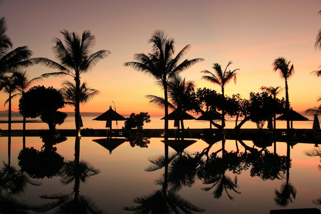 Sonnenuntergang in Indonesien